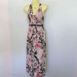 PLENTY TRACY REESE JUMPSUIT "GWYNETH"EMPIRE LINE FREE FLOWING FLORAL NWOT 2